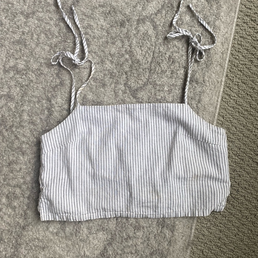 Jgalt linen cropped tank